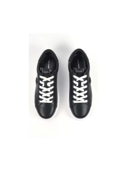 Sneakersy Karl Lagerfeld skórzane czarne