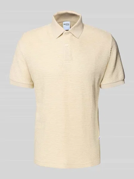Koszulka polo z krótką listwą guzikową model ‘JAY’ Selected Homme