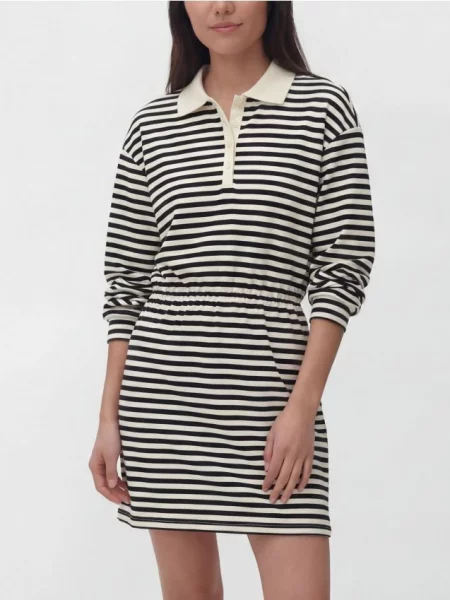 Reserved Rochie polo în dungi multicolor
