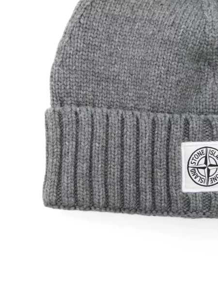 Czapka dziecięca Stone Island szara