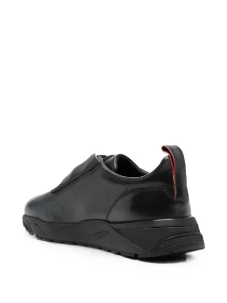 Маратонки Santoni с връзки с дантела черно