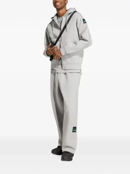 Hanorac cu glugă Adidas gri