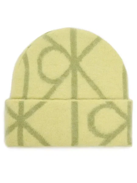 Calvin Klein Căciulă Emblem Aop Brushed verde