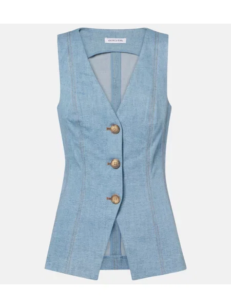 Vestă denim Veronica Beard albastru