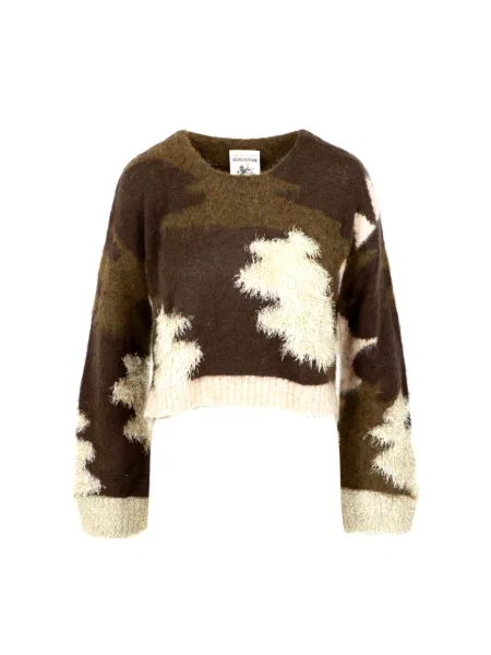 Sweter Semicouture brązowy