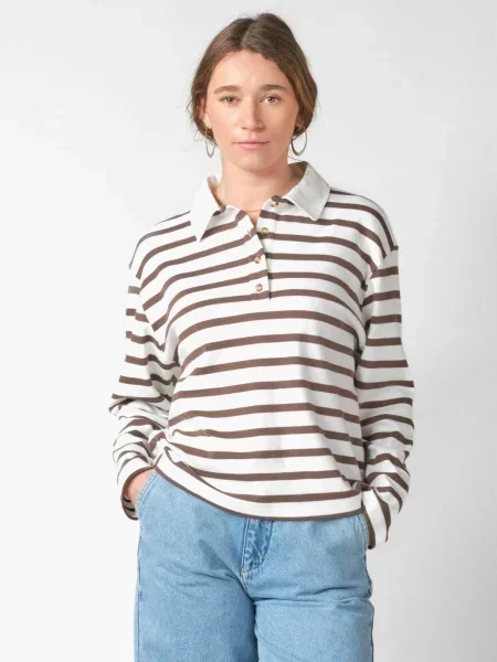 Klitmøller Collective Top Anny taupe gri