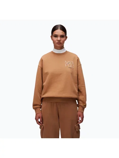 Mikina Napapijri B-Rhin C brown tobacco hnědá