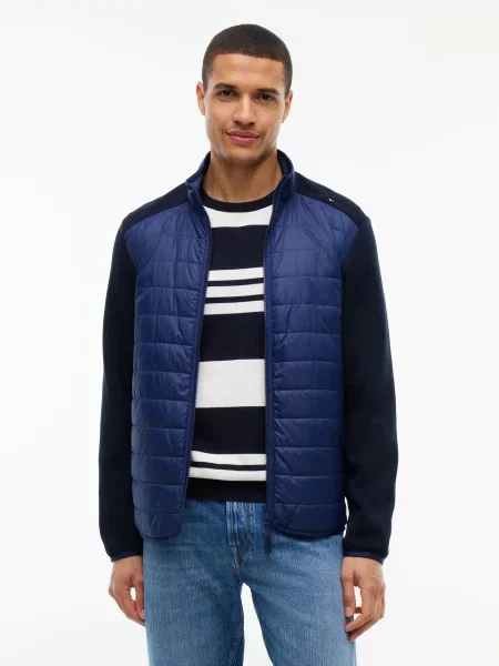 TOMMY HILFIGER Prechodná bunda tmavomodrá / tmavomodrá