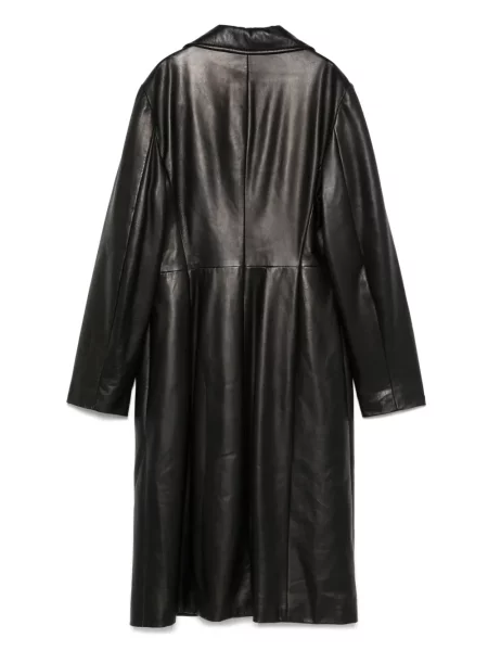 Kožený retro kabát A.n.g.e.l.o. Vintage Cult černý