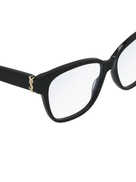 Ochelari de soare ovali Saint Laurent Eyewear negru