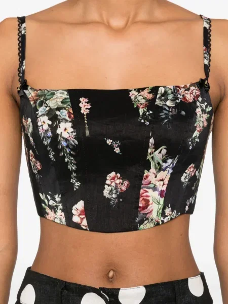 Top Camilla negru