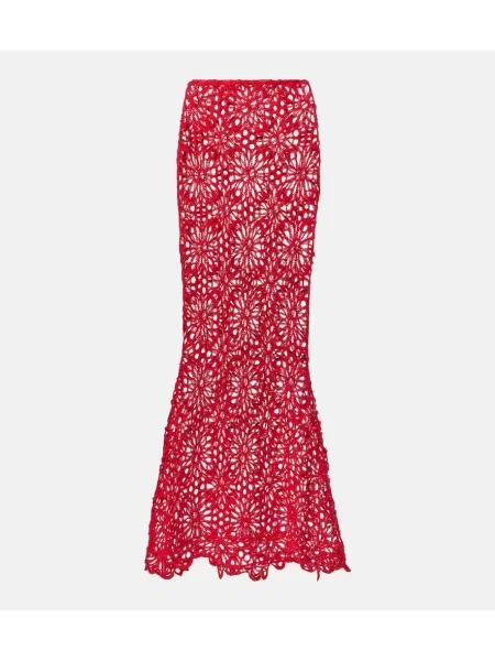 Maksi spódnica maxi Norma Kamali czerwona
