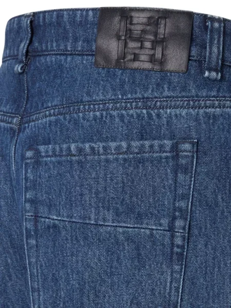 Blugi Fendi din piele albastru