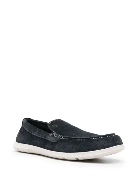 Loafersy Clarks zamszowe niebieskie