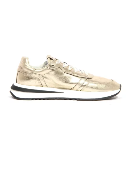 Buty do biegania Philippe Model skórzane do biegania retro szare