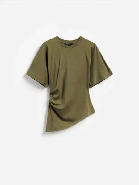 Reserved Tricou cu adaos de modal verde