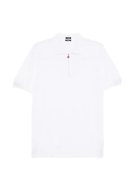 Tricou polo Kiton alb