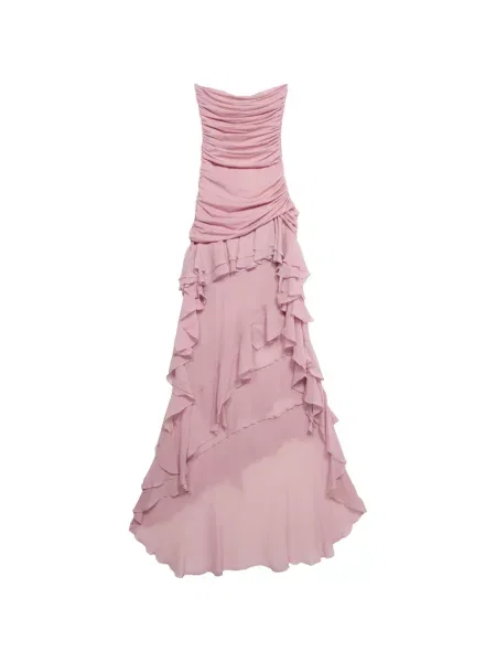 Rochie Blumarine cu volane roz