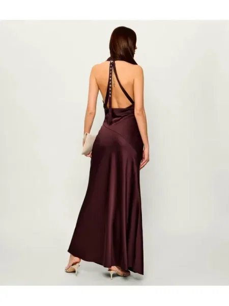 Liu Jo De satin rochie maro