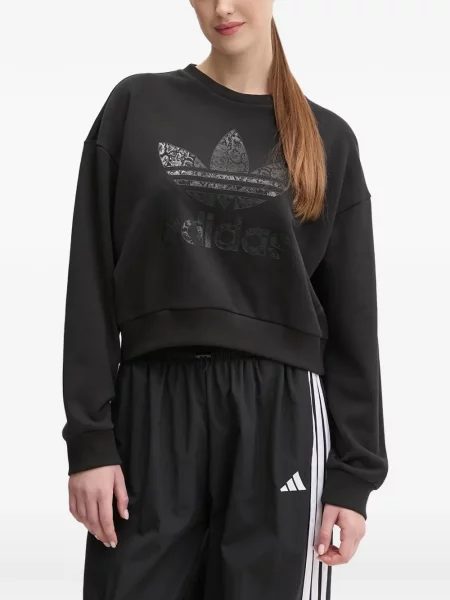 Ριγέ τρέξιμο μπλούζα Adidas από διχτυωτό κόκκινο