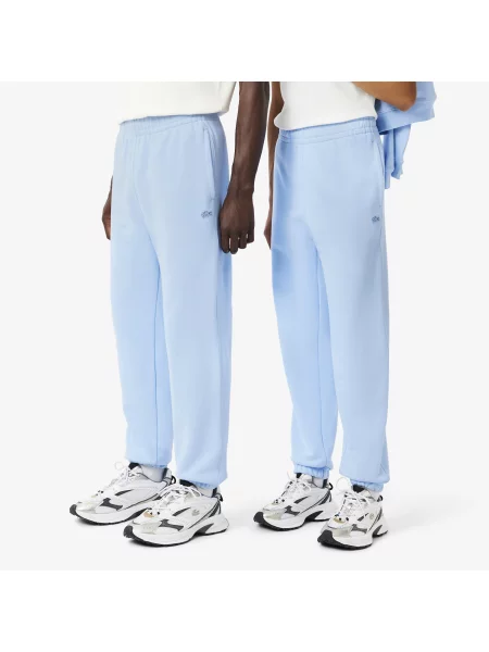 Lacoste Spodnie Dresowe Z Polaru niebieski