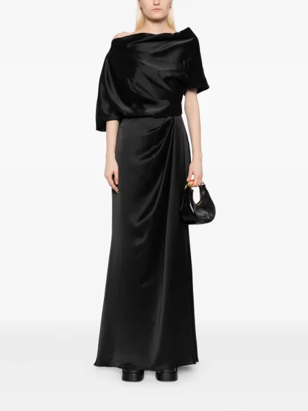 Rochie Amsale din satin negru