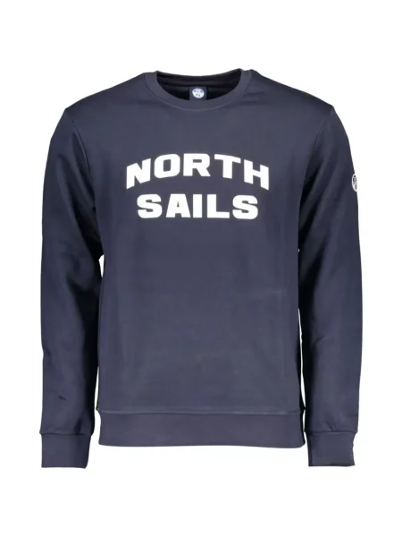 Hanorac crewneck North Sails cu imagine cu decolteu rotund albastru