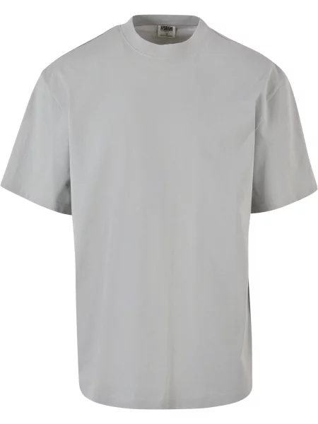 Urban Classics Tricou gri / verde alb