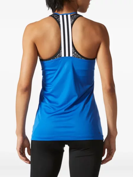 Cropp top Adidas cu dungi cu un umăr gol negru