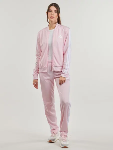 Adidas Tepláková souprava Essentials Růžová Regular Fit bílá