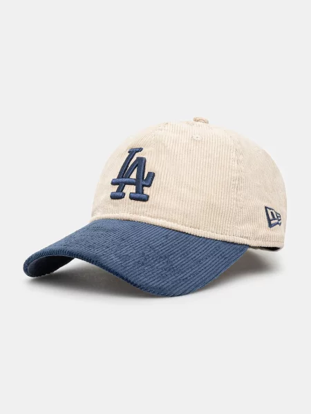 Бейсболка New Era Block Cord Los Angeles Dodgers світло-бежева бежева