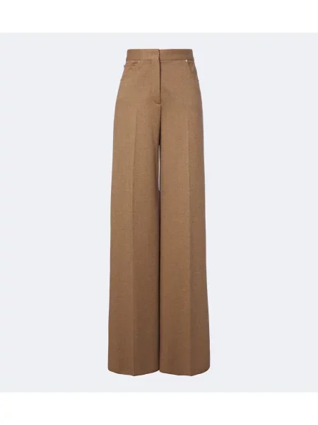 Pantaloni Max Mara de lână maro