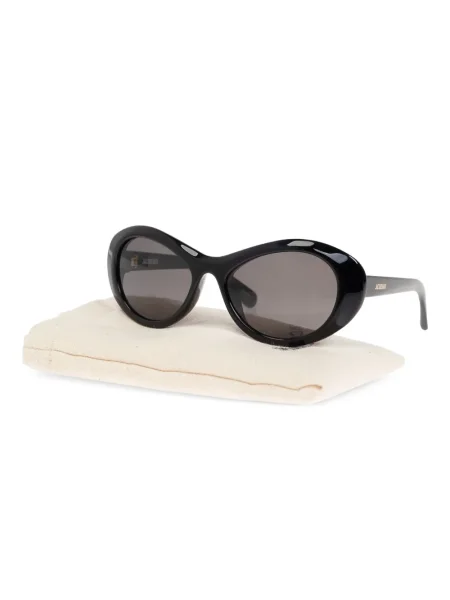 Ochelari de soare Jacquemus cu imagine negru