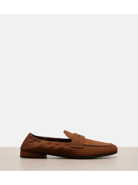 Pantofi loafer Prada din piele maro