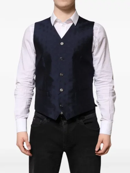 Vestă Dolce & Gabbana cu autograf albastru
