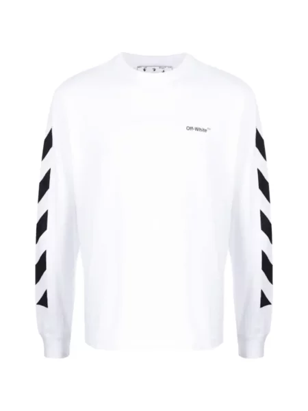 Tricou Off-white lung alb