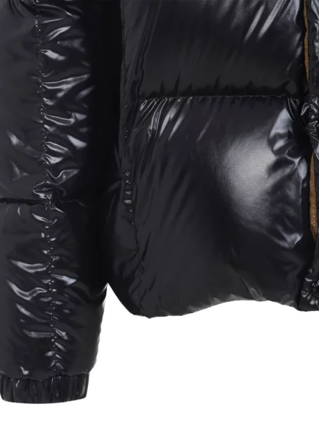 Geacă Moncler cu glugă negru
