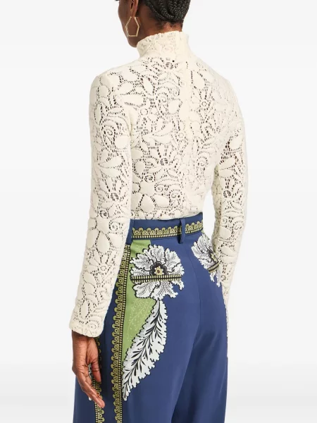 Heláncă La Doublej cu model floral din dantelă