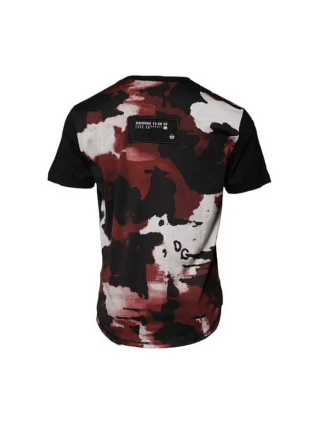 Koszulka Dolce And Gabbana z kapturem w kamuflażu z logo