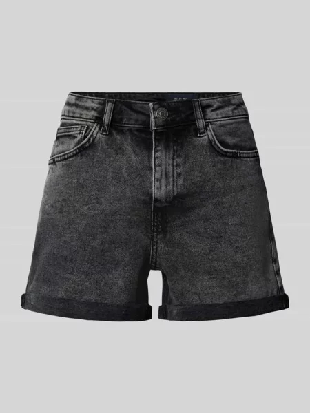 Szorty jeansowe z wysokim stanem z brzegiem model MONI' Noisy May