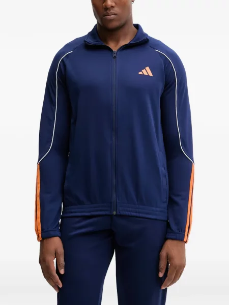 Pantaloni Adidas cu dungi alergare negru