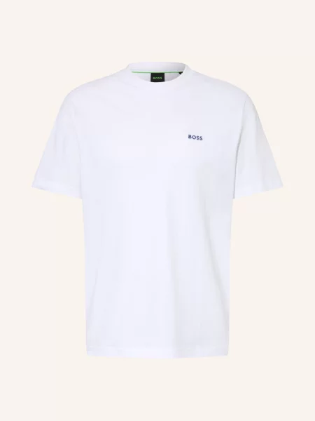 Boss Tričko Member Ze Síťoviny bílá