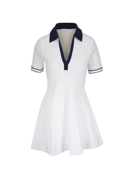 Dzianinowa sukienka Simkhai w paski biała