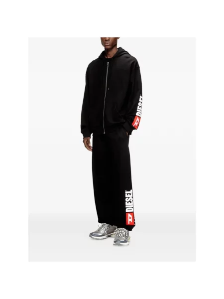 Bluza z kapturem Diesel z kapturem czarna