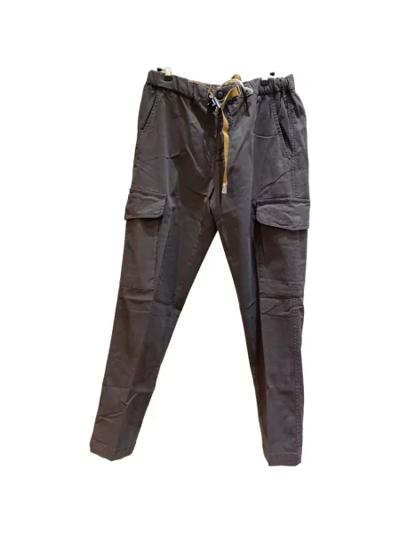 Pantaloni cargo White Sand alb