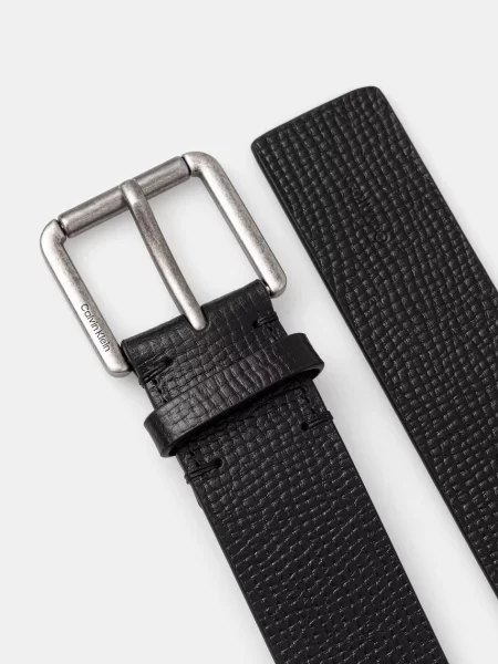 Pas Calvin Klein Casual Roller Buckle črna