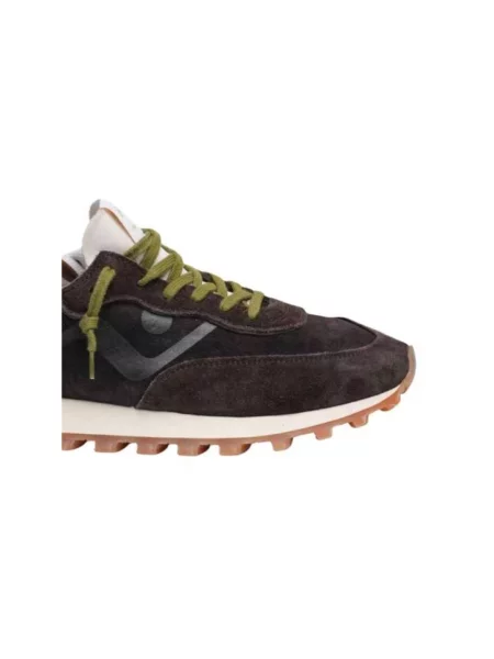 Sneakersy No Map Society skórzane brązowe