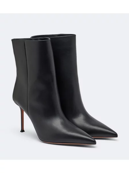 Cizme scurte Aquazzura din piele negru