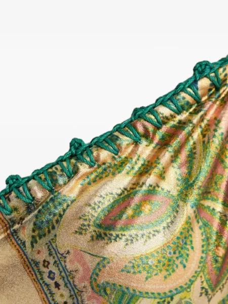 Top Del Maar cu imagine cu model paisley verde