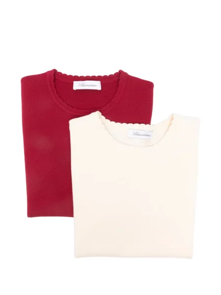 Top Blumarine cu decolteu în U roșu